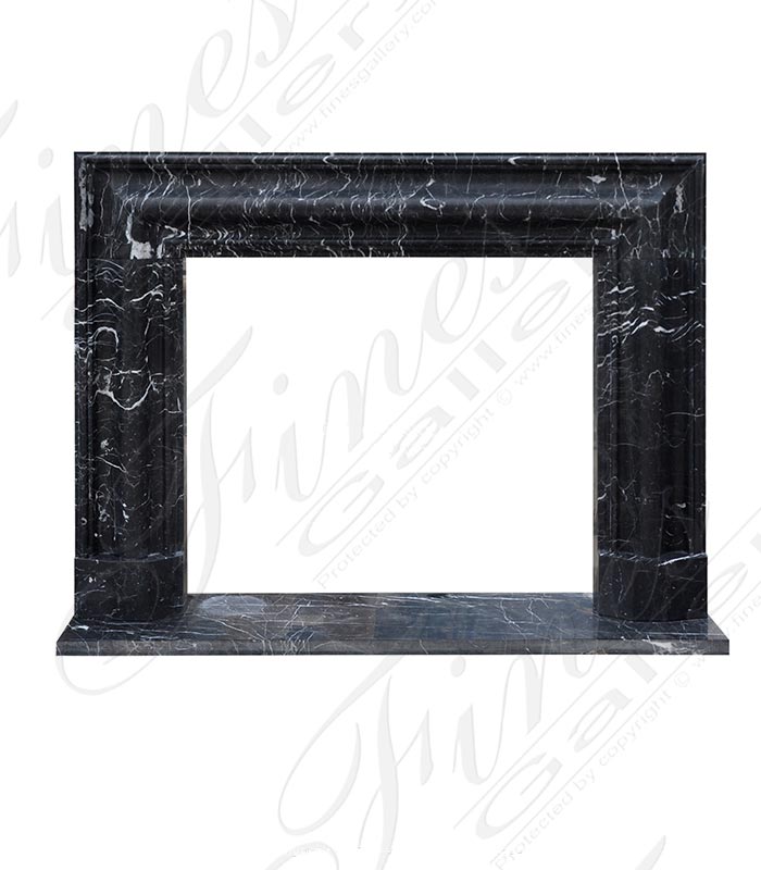 Bolection Style Nero Marquina Fireplace Mantel