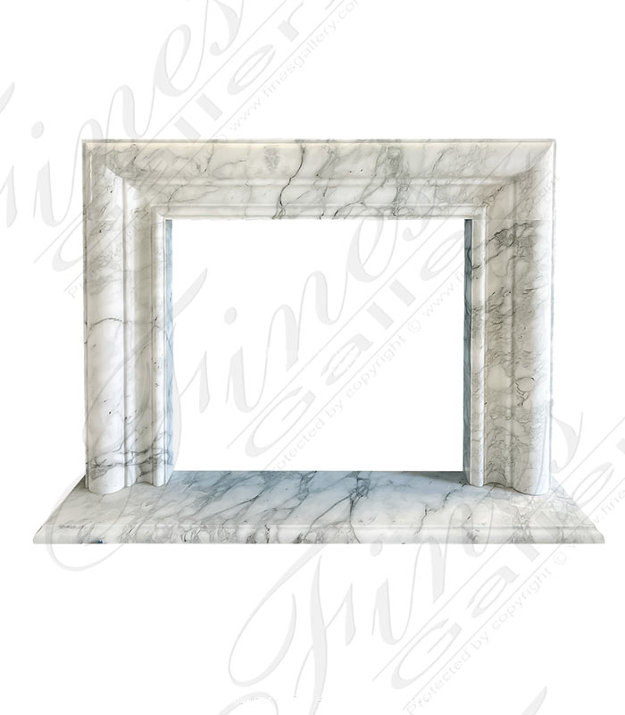 Bespoke Bolection Style Mantel in Arabascato Marble