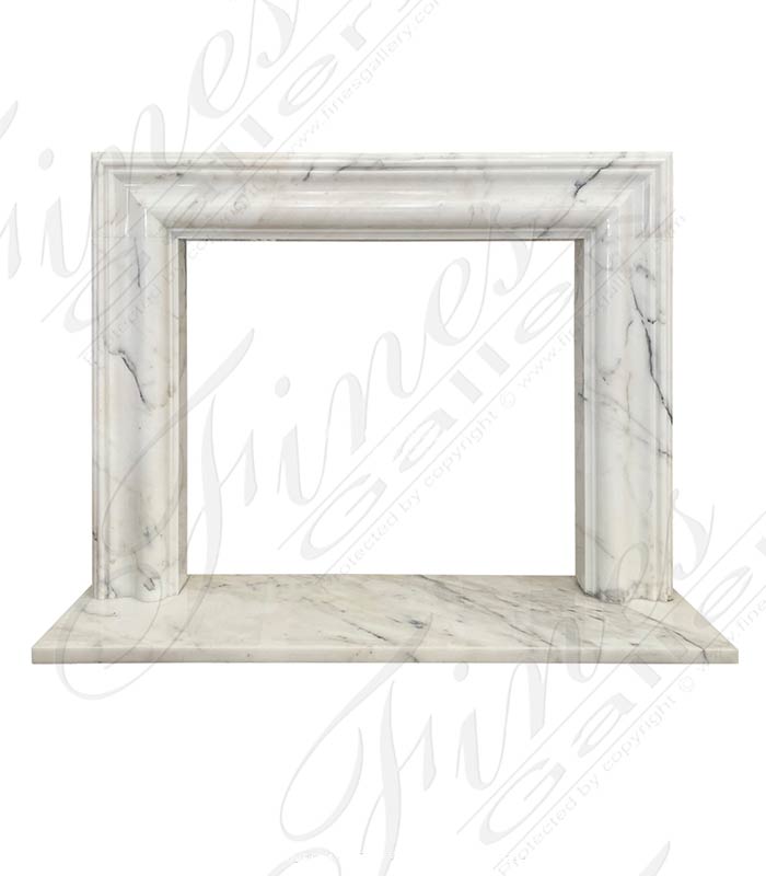 Bolection Mantel in Carrara Bianco Marble