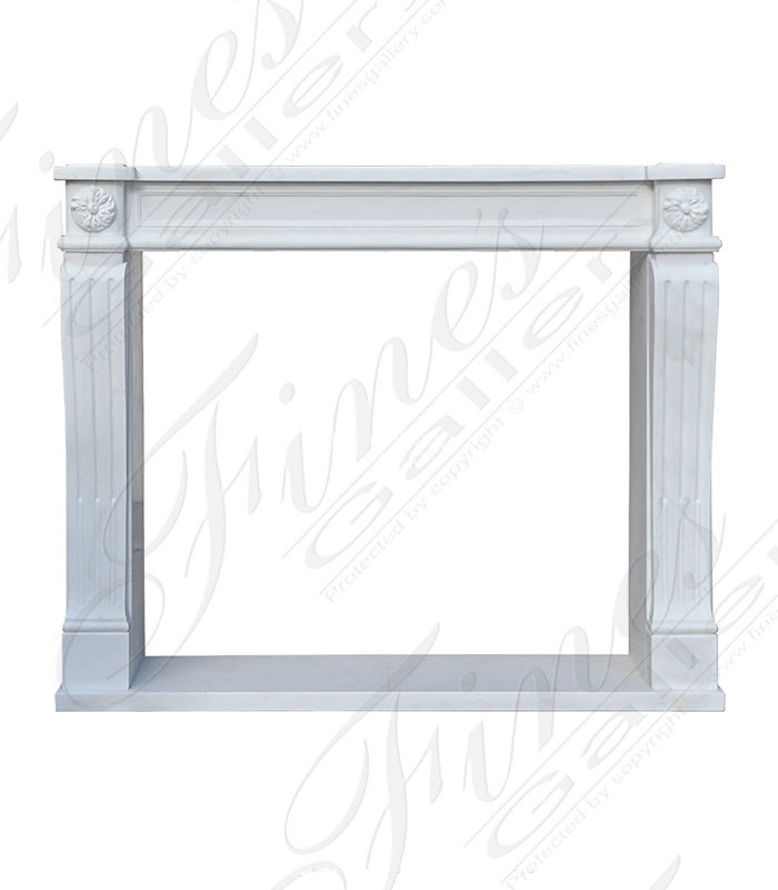 English Regency Mantel in Statuary Marble