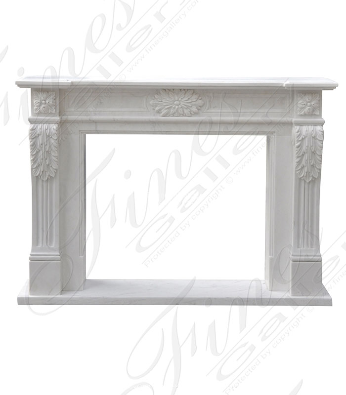 English Regency Style Mantel in Statuary Marble