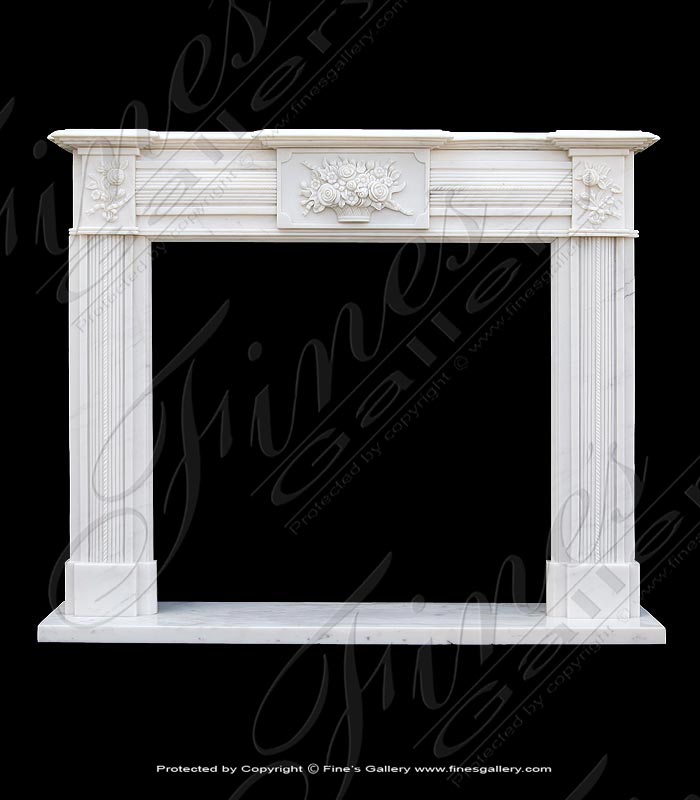 Carrara Floral Bouquet Mantel