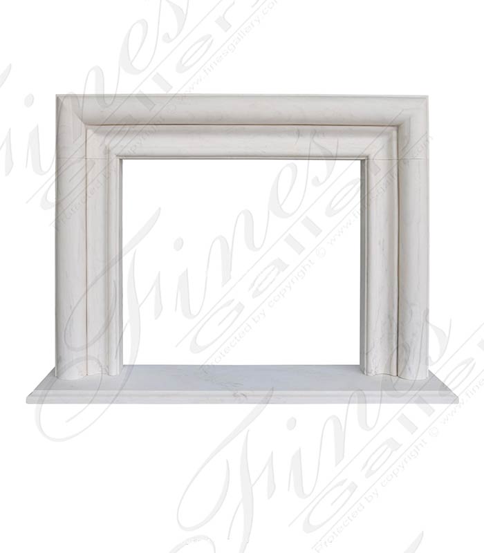 Bolection Style Mantel in Statuary Marble