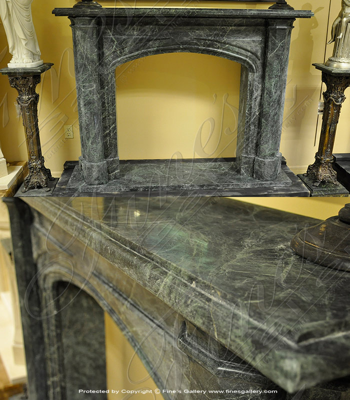 Verde Marble Fireplace