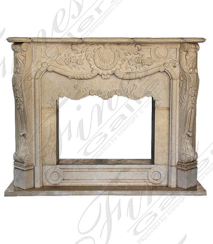 Ornate Rococo Fireplace Surround