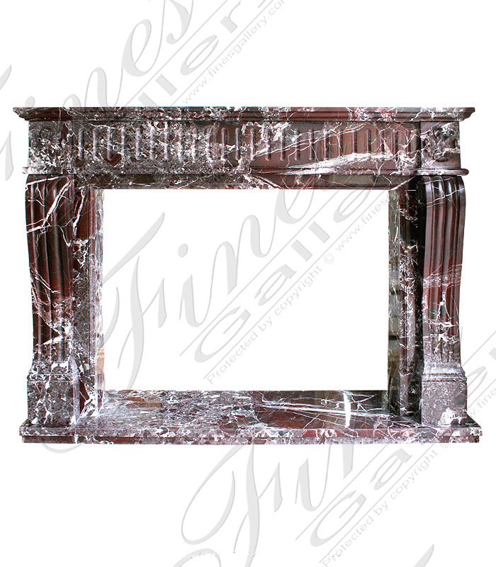 Rosso Levanto Marble Mantel