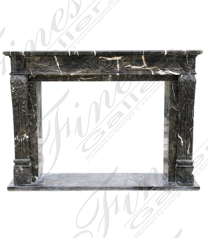 Black Marble Fireplace Mantel