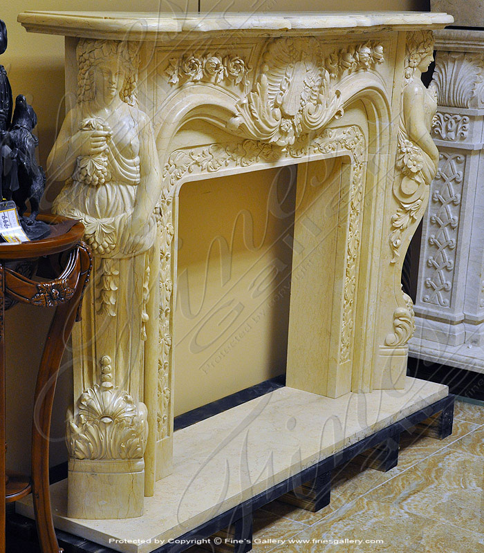 European Fine Marble Fireplace