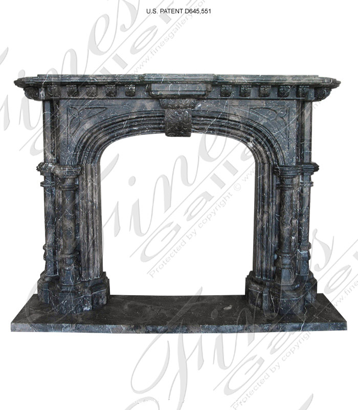 Black Marble Fireplace