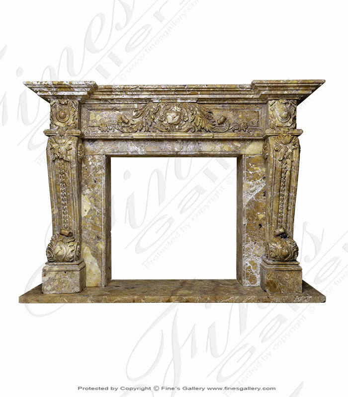 Italian Marble Fireplace Mantel