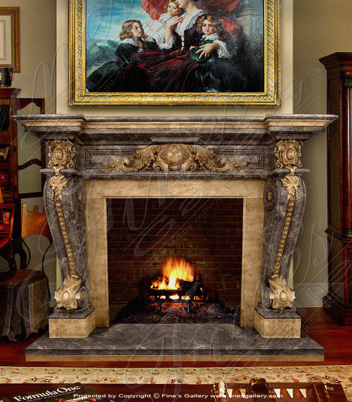 The Lady Divinity Marble Fireplace