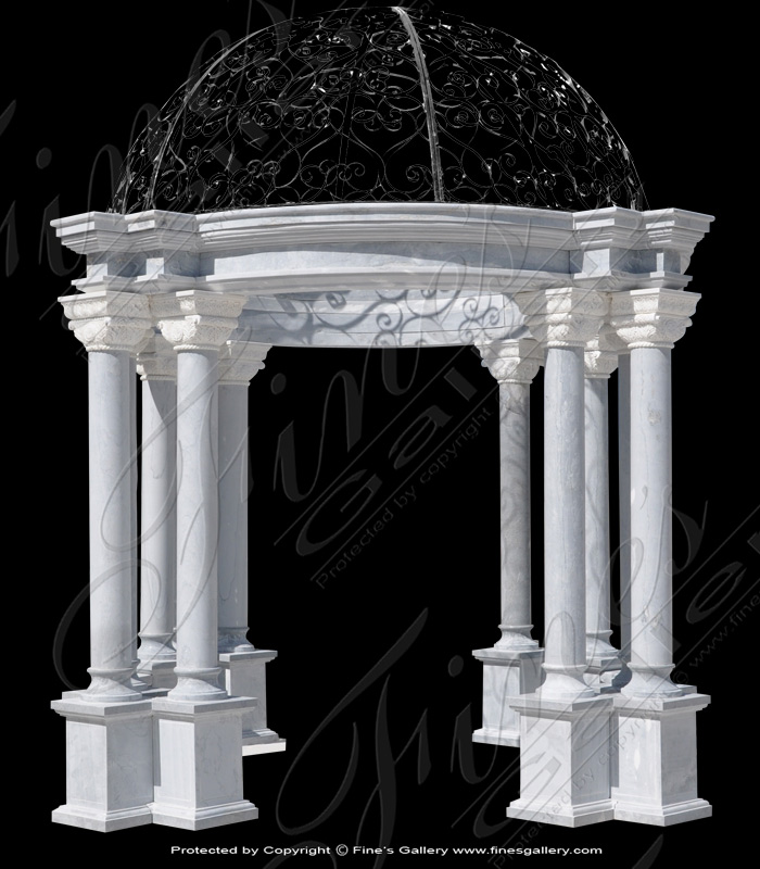 Classical White Marble Gazebo