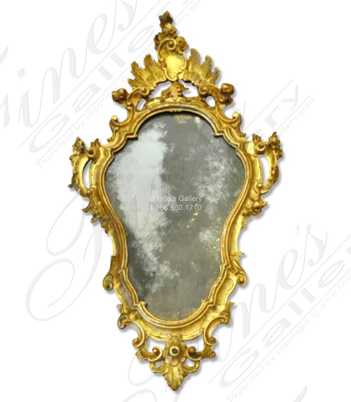 French style Mirror with Gold Gild Finish ( Pair )