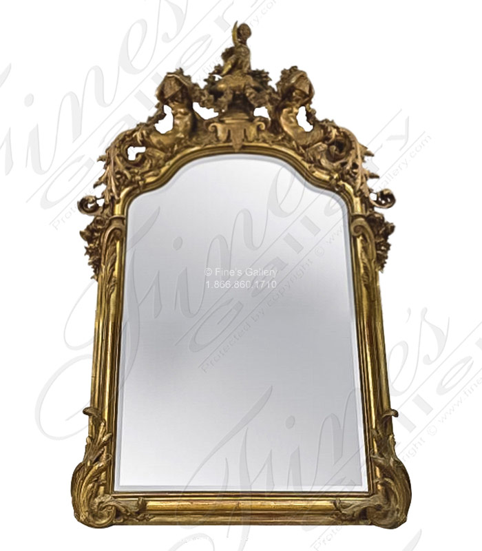 A stunning gold gild finished french style mirror 