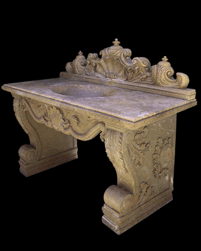Ornate Traditional Marble Sink