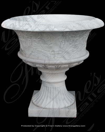 Roman Tuscan White Planter