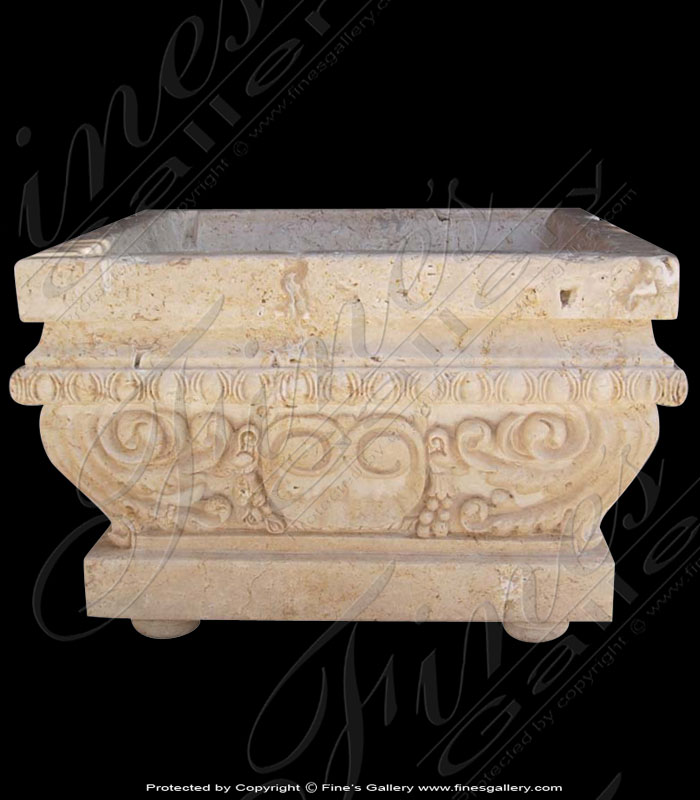 Antique Calcium Marble Planter