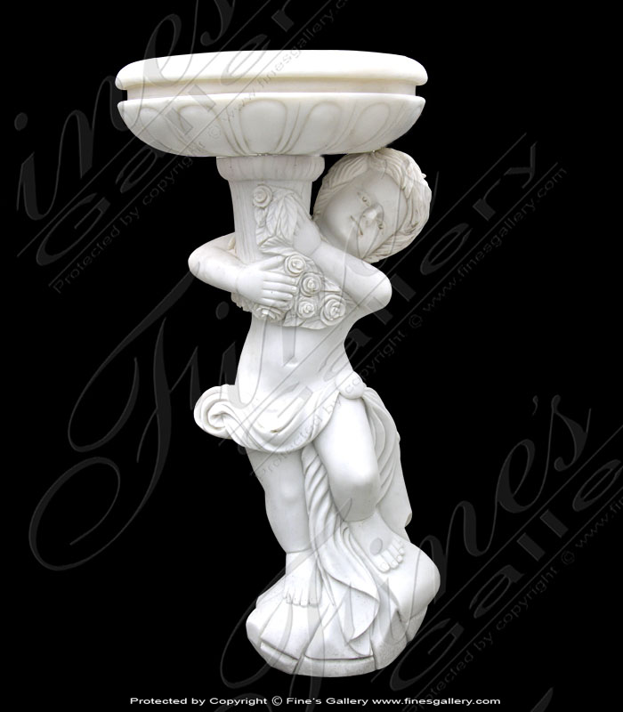 White Carrara Marble Planter