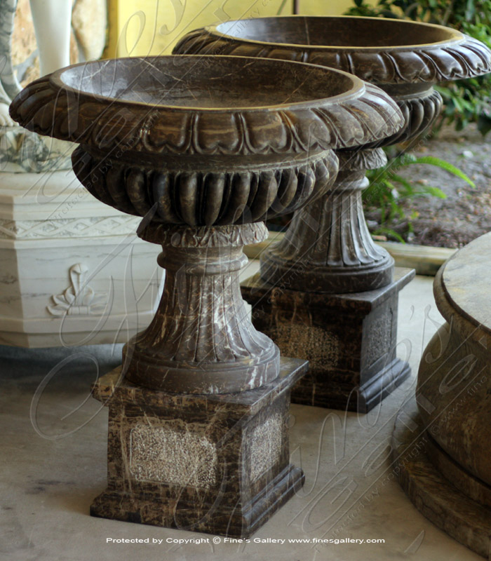 Ornate Elegance Marble Planter