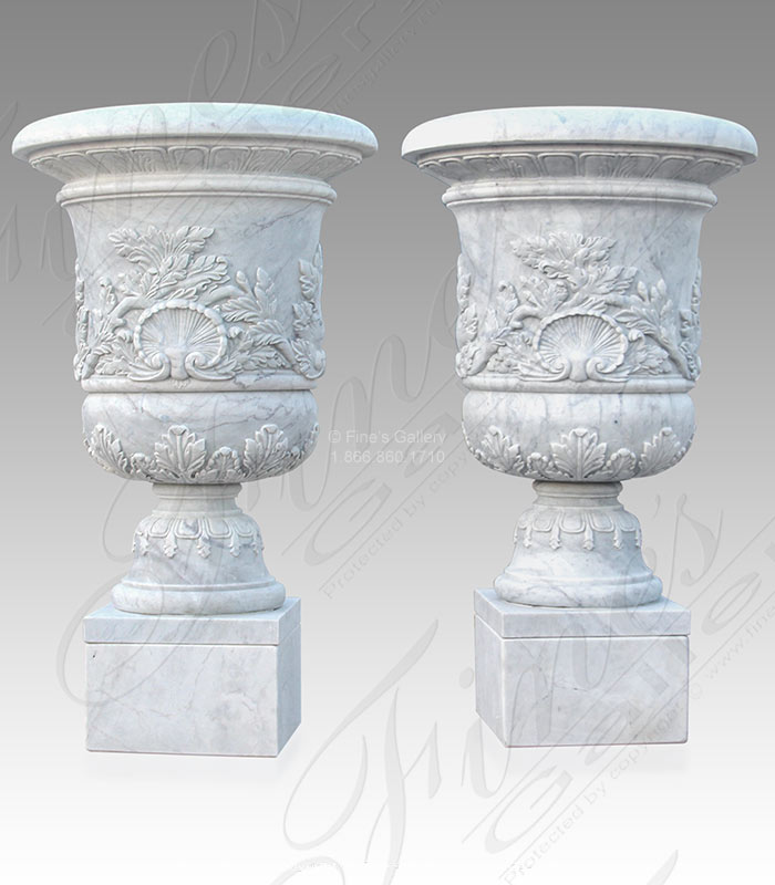 19th Century Marble Urns