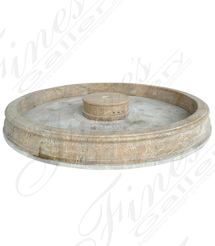 12 Foot Diameter Pool Basin In Solid Granite