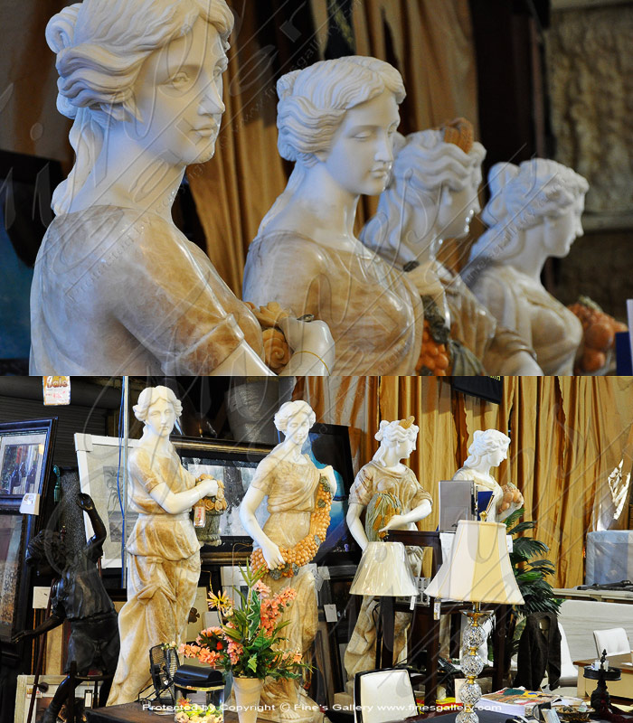 Four Seasons Marble Statue Set