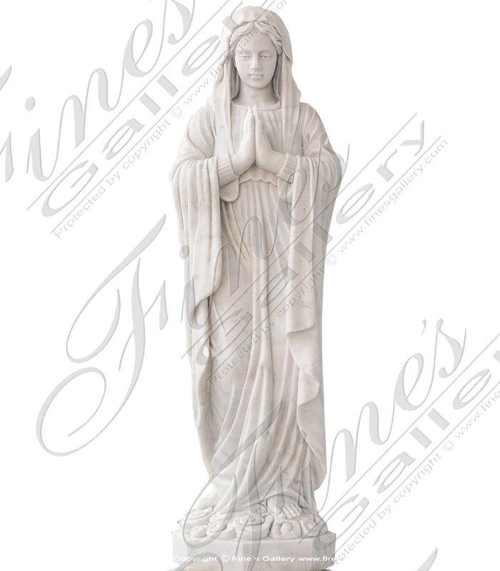 Carved Marble Religious Statue
