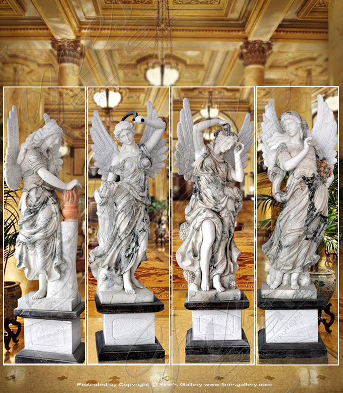 Four Seasons Angels in Marble
