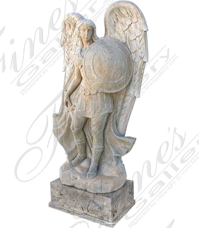 Archangel Michael Marble Statue