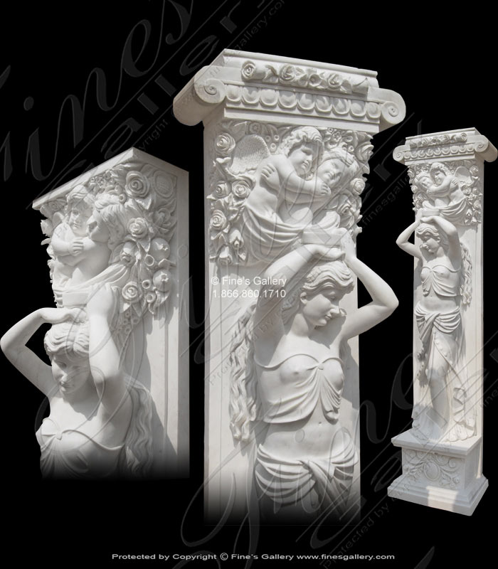Ornate Roman Women & Cherubs C