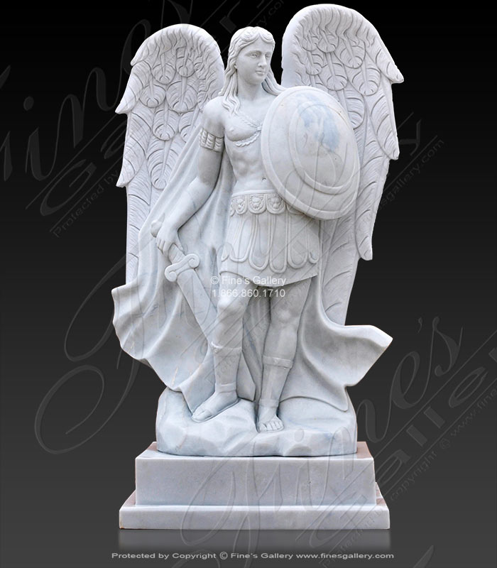 Archangel Michael in Solid Whi