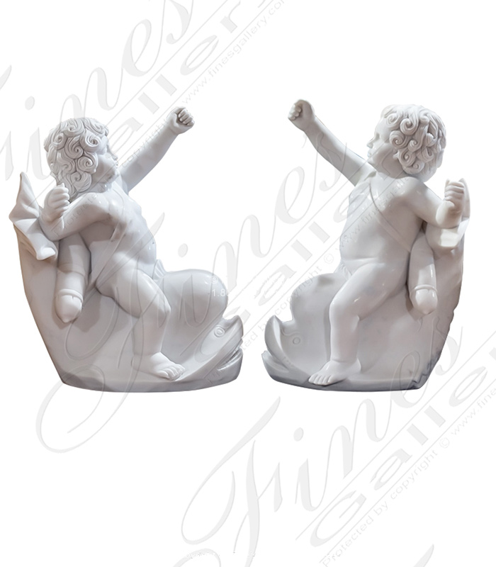 Marble Cupid Pair