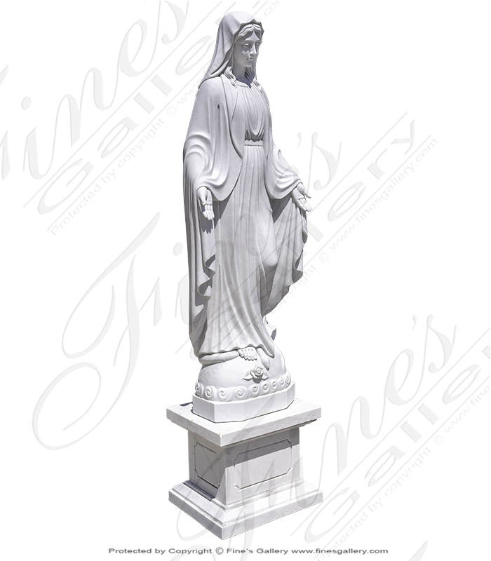 Our Lady of Grace Marble Statue