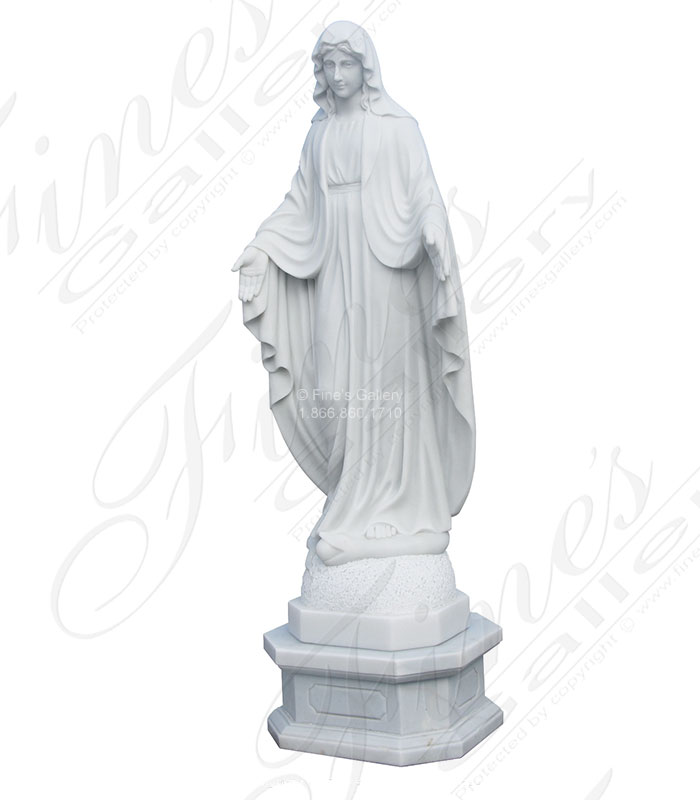 Our Lady of Grace Marble Statue