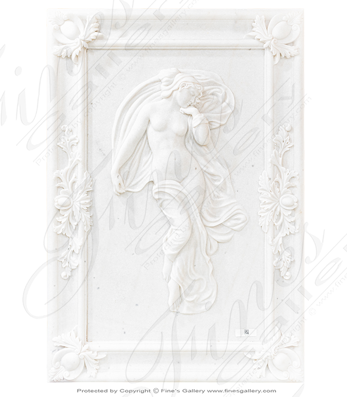Graceful Beauty Marble Profile Relief