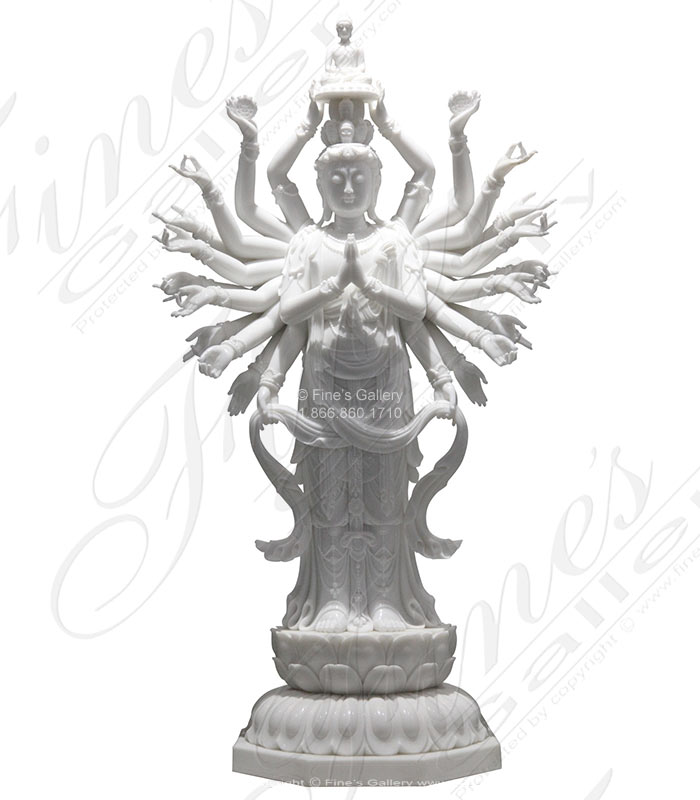 Elaborate Marble Hindu Marble Statue