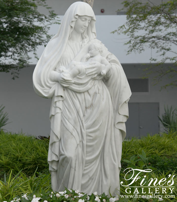 Mary Our Good Mother Statue in Solid Marble