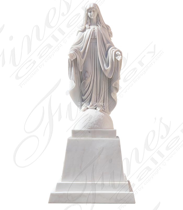 10 Foot Tall Marble Holy Mother Statue 