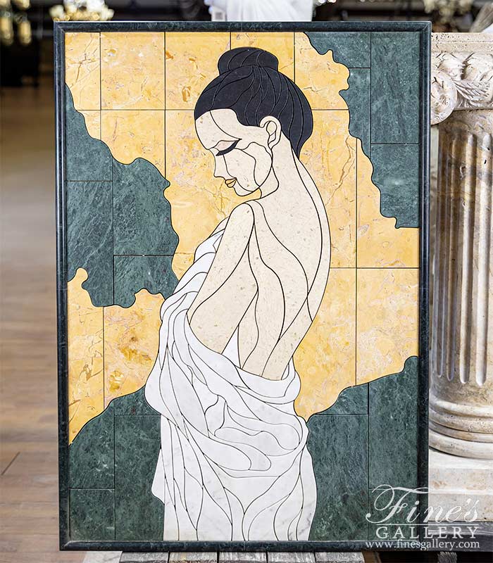 Bathing Beauty Marble Wall Mosaic