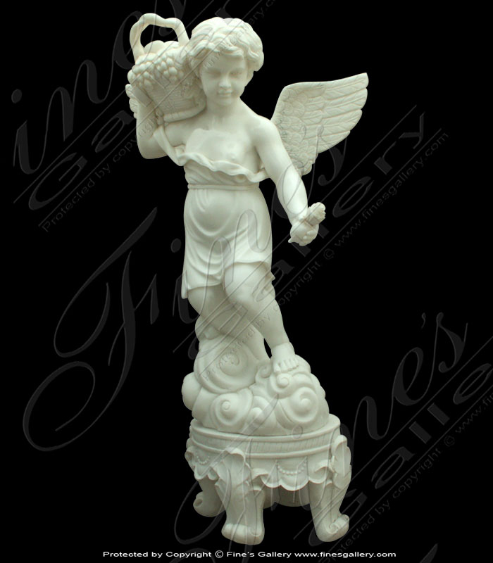 Child Angel w/Basket of Grapes