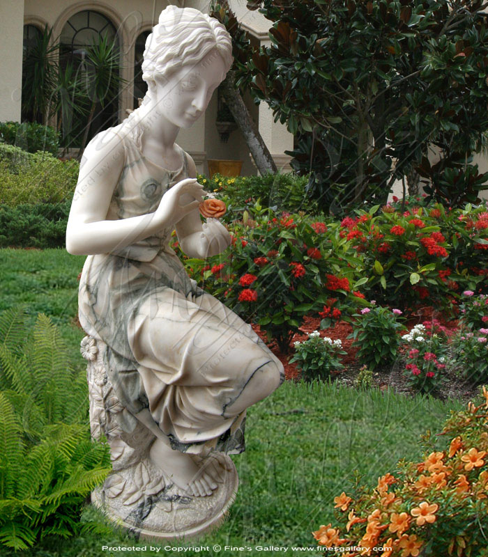 Seated Female with Rose