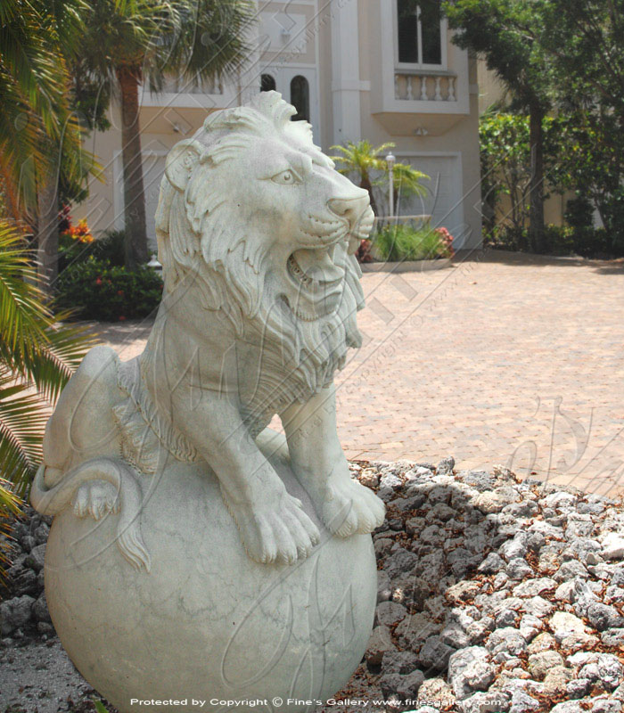 Marble Lion Statue