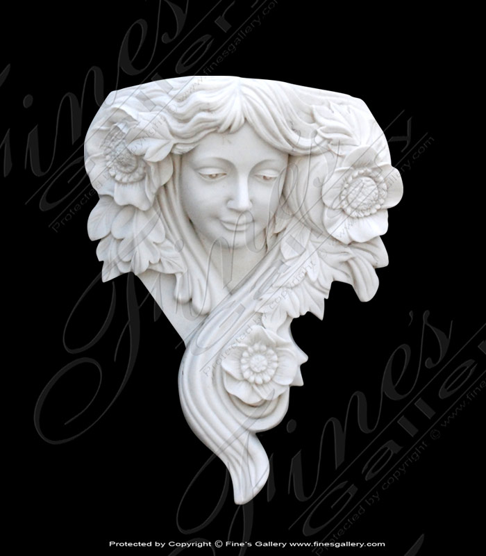 Female Marble Wall Statue