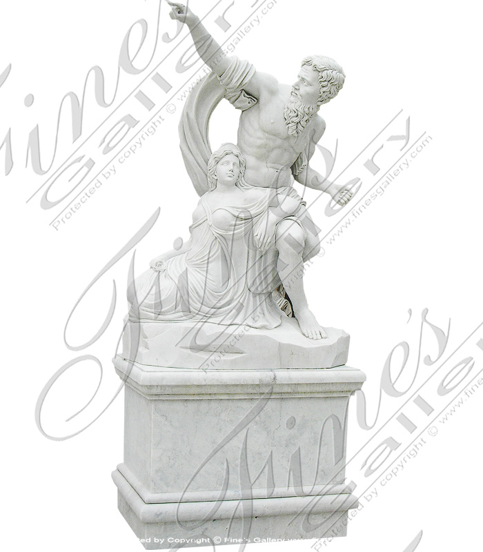 Zeus and Hera Marble Statue