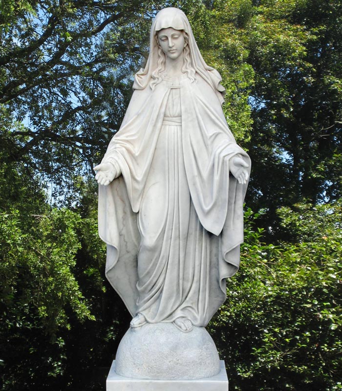 Marble Immaculate Conception Statue