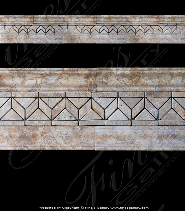 Zigzag Marble Border