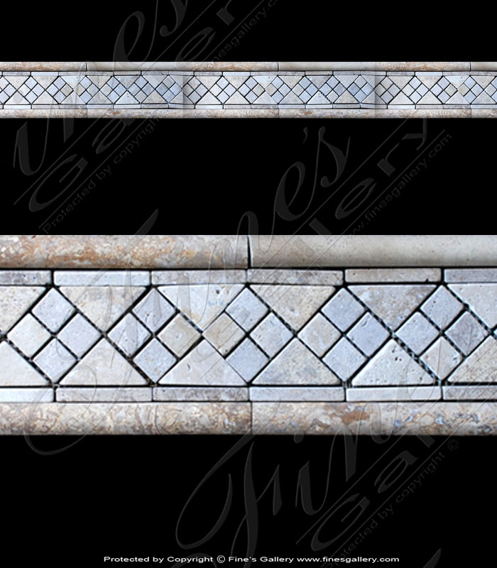 Mini Tile Diamond Marble Border