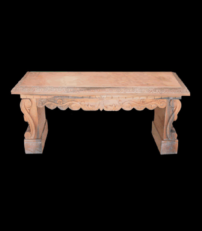 Romanesque Marble Bench