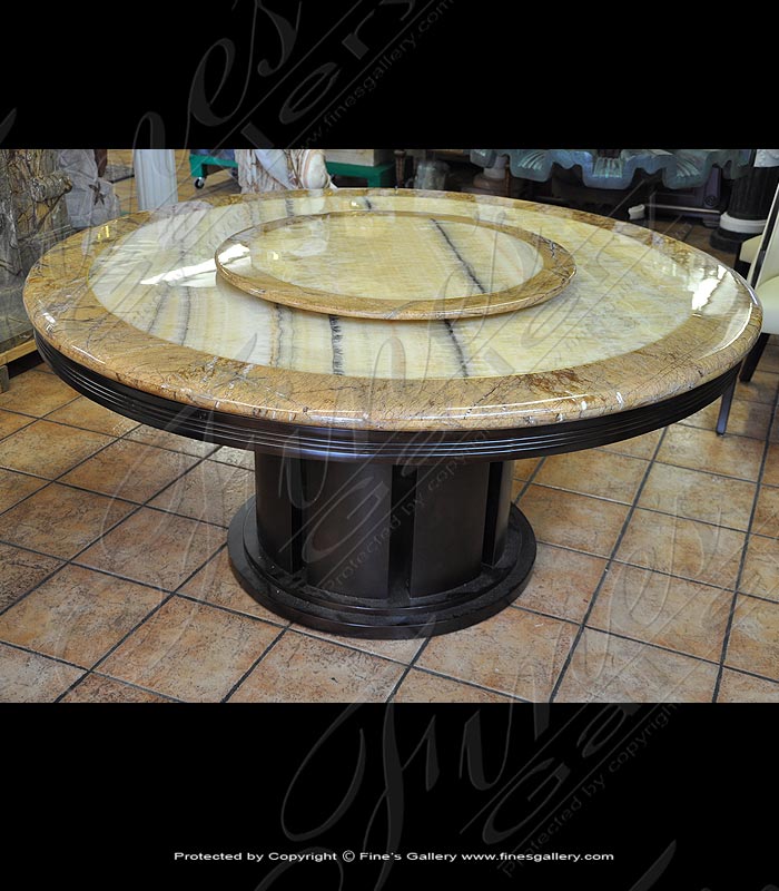 Cream & Rainforest Marble Table