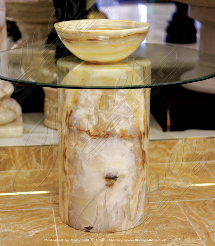 White Onyx Table